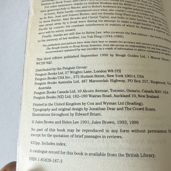Hong Kong & Macau The Rough Guide By Jules Brown - Picture 3 of 3